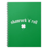 Shamrock n roll St Patrick's Day Notitieboek (Voorkant)