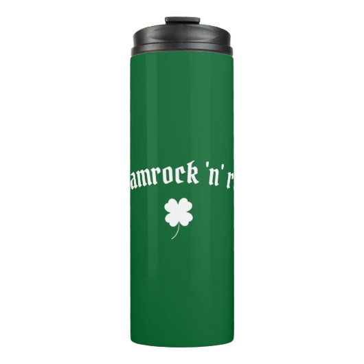Shamrock n roll St Patrick's Day Thermosbeker (Voorkant)