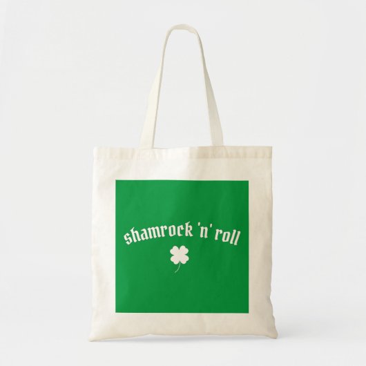 Shamrock n roll St Patrick's Day Tote Bag (Voorkant)