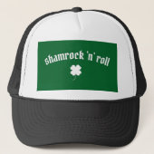 Shamrock n roll St Patrick's Day Trucker Pet (Voorkant)