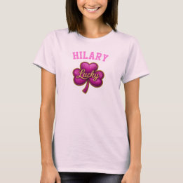 Shamrock Naam Voor en Achter St. Patrick's Dag ☘  T-shirt