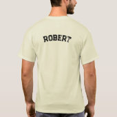 Shamrock Naam Voor en Achter St. Patrick's Dag T-shirt (Achterkant)