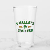 Shamrock naamjaar gevestigde Ierse pub Glas (Voorkant)