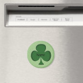 Shamrock Name Round Magnet Sjabloon - Irish Green (Insitu (Vaatwasser))