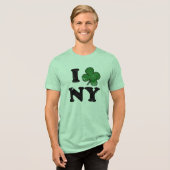 Shamrock NY, grappig St. Patrick's Day T-shirt (Voorkant volledig)