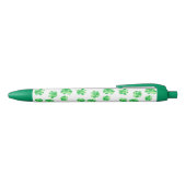 Shamrock of Shamrocks Green White Pens Blauwe Inkt Pen (Bovenkant)