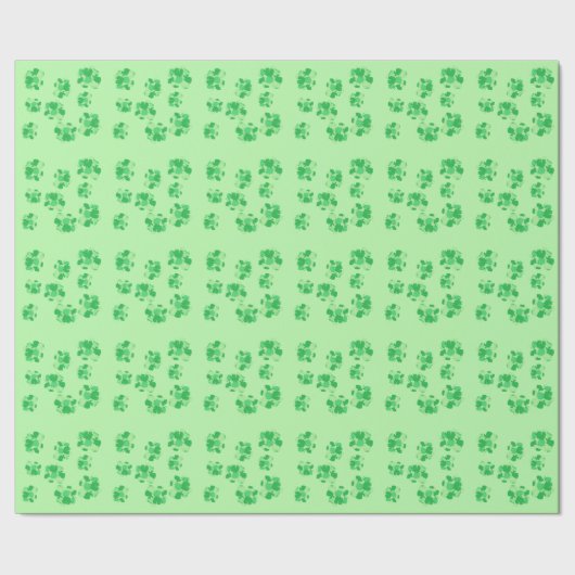 Shamrock of Shamrocks Wrapping Paper Cadeaupapier (Zoom)