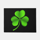Shamrock on Black dmcn Deurmat (Voorkant)