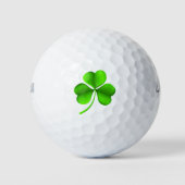 Shamrock on white wu arc golfballen (Voorkant)