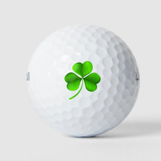 Shamrock on white wu arc golfballen (Voorkant)