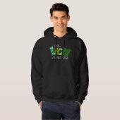 Shamrock One Lucky 4th Grade Teacher St. Patricks Hoodie (Voorkant volledig)