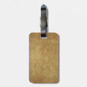 Shamrock op  achtergrond bagagelabel (Achterkant verticaal)