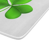 Shamrock op wit cbt snijplank (Hoek)