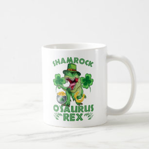 Shamrock O'saurus Rex   St. Patrick's Day Koffiemok