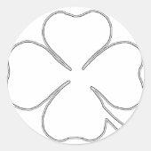 Shamrock Outline Sticker (Voorkant)
