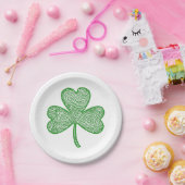 Shamrock Papieren Bordje (Feest)