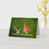 Shamrock Party Girl Kaart (Gele Bloem)