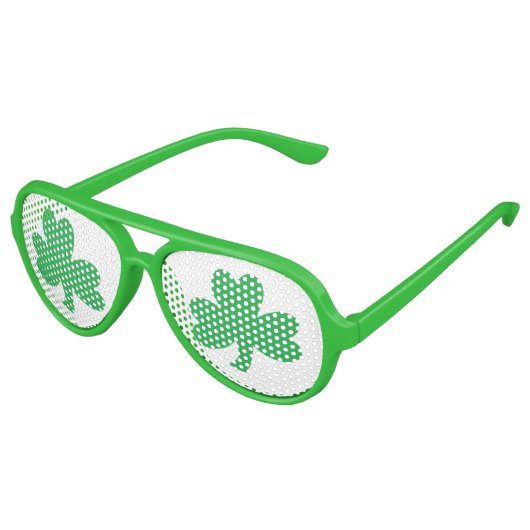 Shamrock Party Shades Aviator Zonnebril (Gekanteld)