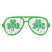 Shamrock Party Shades Aviator Zonnebril (Voorkant)