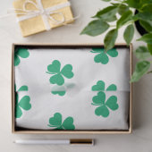Shamrock patroon groen wit St. Patrick's Day Tissuepapier (Geschenk)