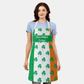 SHAMROCK-patroon | Iers Vlag Schort (Gedragen)