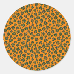 Shamrock-patroon Ronde Sticker