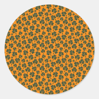 Shamrock-patroon Ronde Sticker