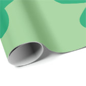 Shamrock Patroon Sage Green St Patrick's Day 2024 Cadeaupapier (Rol Hoek)