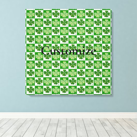 Shamrock Patroon Thunder_Cove Canvas Afdruk (Insitu (Houten vloer))