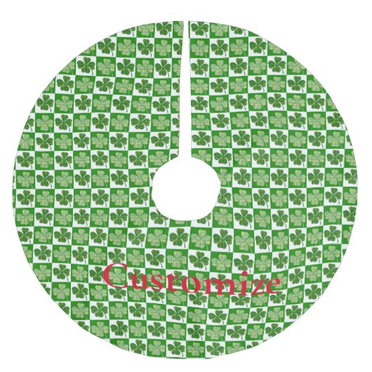 Shamrock Patroon Thunder_Cove Kerstboom Rok (Voorkant)