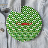 Shamrock Patroon Thunder_Cove Ronde Button 6,0 Cm (In situ)