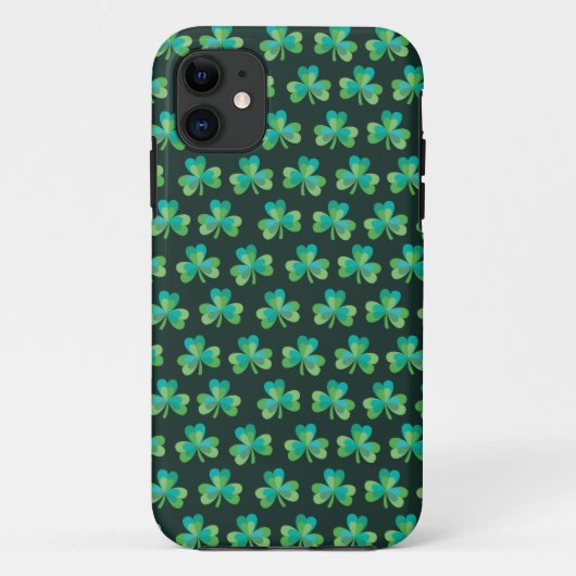 Shamrock Pattern Black iPhone 5/5S vlakbij Case-Mate iPhone Case (Achterkant)