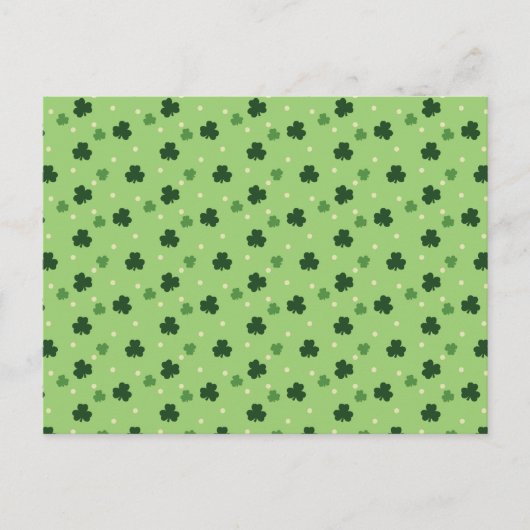 Shamrock Pattern-Briefkaart Briefkaart (Voorkant)