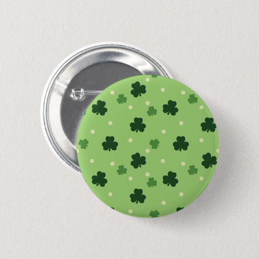 Shamrock Pattern Button (Voorkant /achterkant)