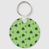 Shamrock Pattern Button Sleutelhanger (Voorkant)