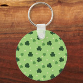 Shamrock Pattern Button Sleutelhanger (Voorkant)