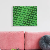 Shamrock Pattern Canvas Afdruk (Insitu (Woonkamer))