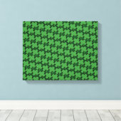 Shamrock Pattern Canvas Afdruk (Insitu (Houten vloer))