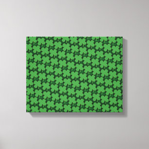Shamrock Pattern Canvas Afdruk