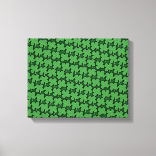 Shamrock Pattern Canvas Afdruk (Voorkant)