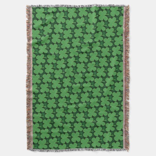 Shamrock Pattern Deken (Voorkant Verticaal)