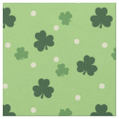 Shamrock Pattern Fabric Stof (Close Up)
