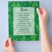 Shamrock Pattern Flyer (Hand)