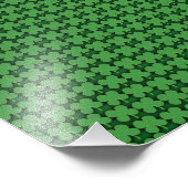 Shamrock Pattern Foto Afdruk (Hoek)