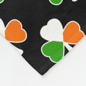 Shamrock Pattern | Ierse vlag Fleece Deken (Hoek)