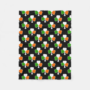 Shamrock Pattern   Ierse vlag Fleece Deken