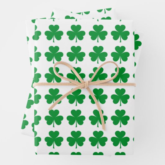 Shamrock Pattern Inpakpapier Vel (In situ)