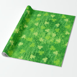 Shamrock Pattern - Irish Clover - Wrapping Paper Cadeaupapier