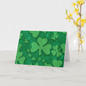 Shamrock Pattern Kaart (Gele Bloem)