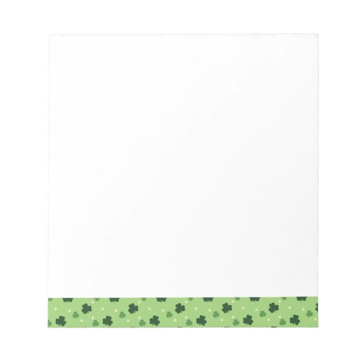 Shamrock Pattern Notitieblok (Voorkant)